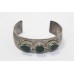 Bangle Bracelet Kada 925 Sterling Silver Women Handmade Green Onyx Stone C255